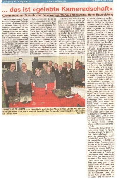 Einweihung K&uuml;che Sonneborn