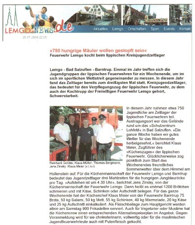 Jugendlager Lemgo 2004